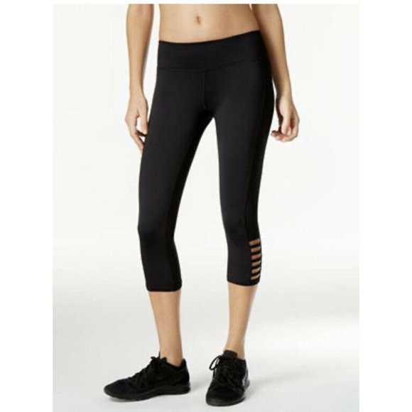 Womens Ideology  Capri Leggings Black Size XS - Picture 1 of 5